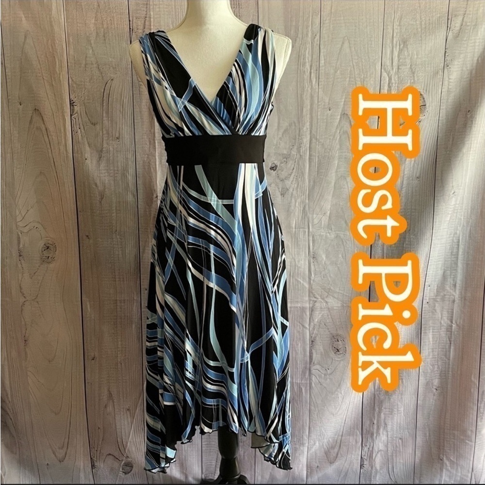✅2X Host Pick✅ Dress Barn Handkerchief Hem Sleeveless Dress, 4